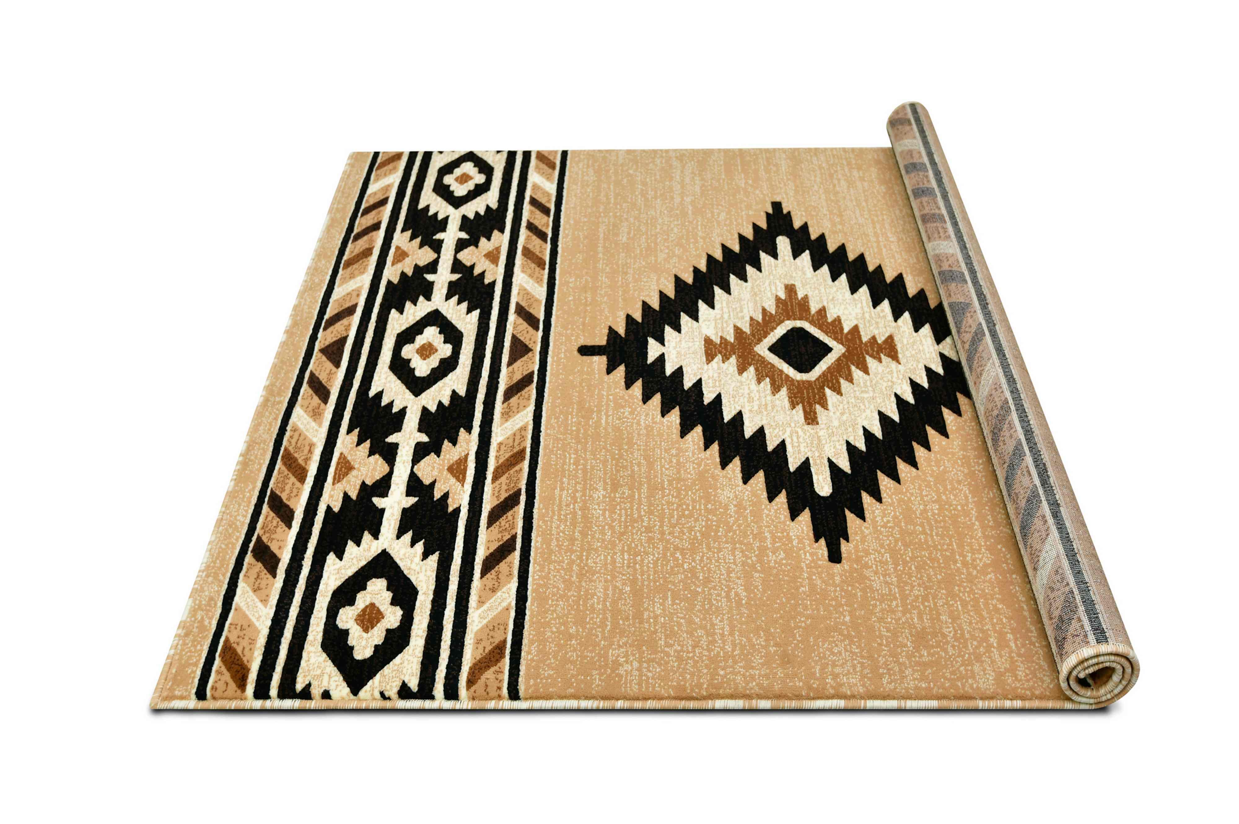 HR Southwestern Rugs for Cabin Tribal Medallion Carpet for Livingroom - Picture 93 of 95