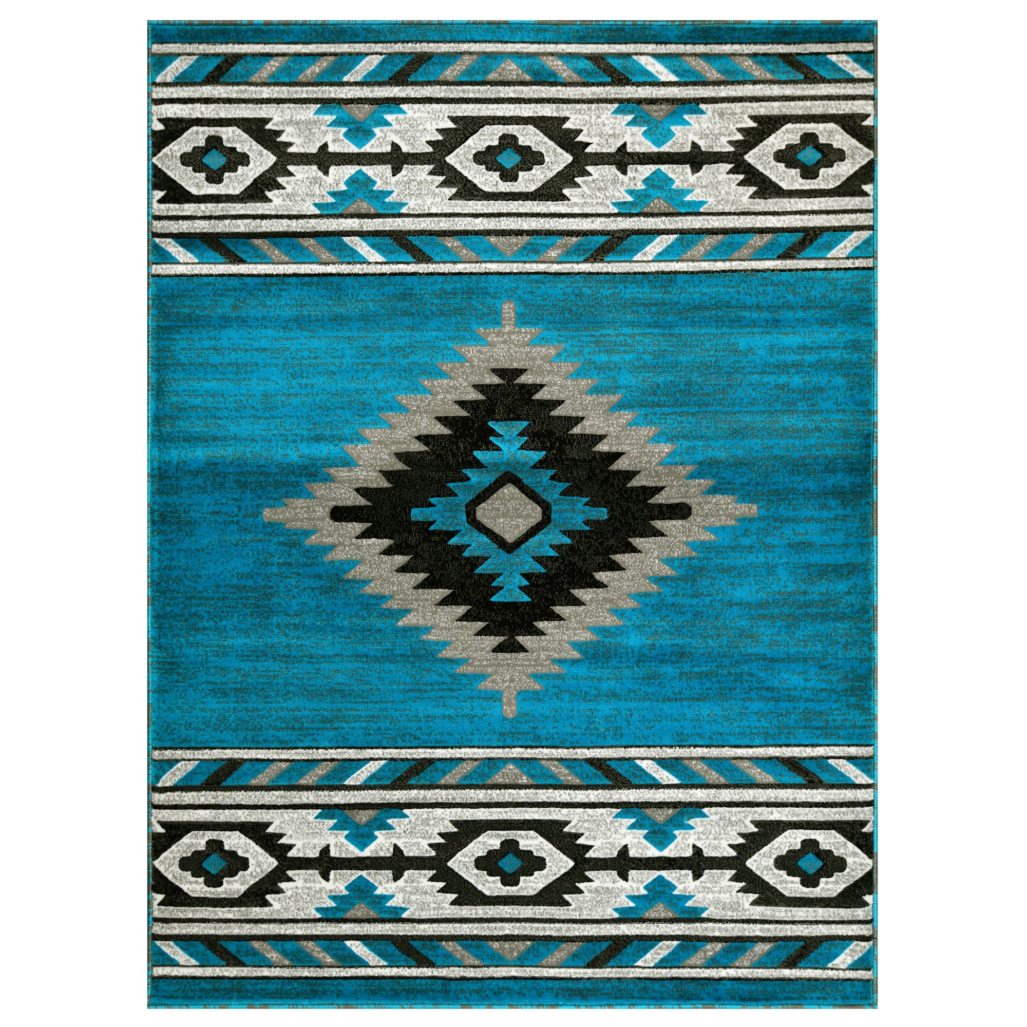 HR Southwestern Rugs for Cabin Tribal Medallion Carpet for Livingroom - Picture 19 of 95