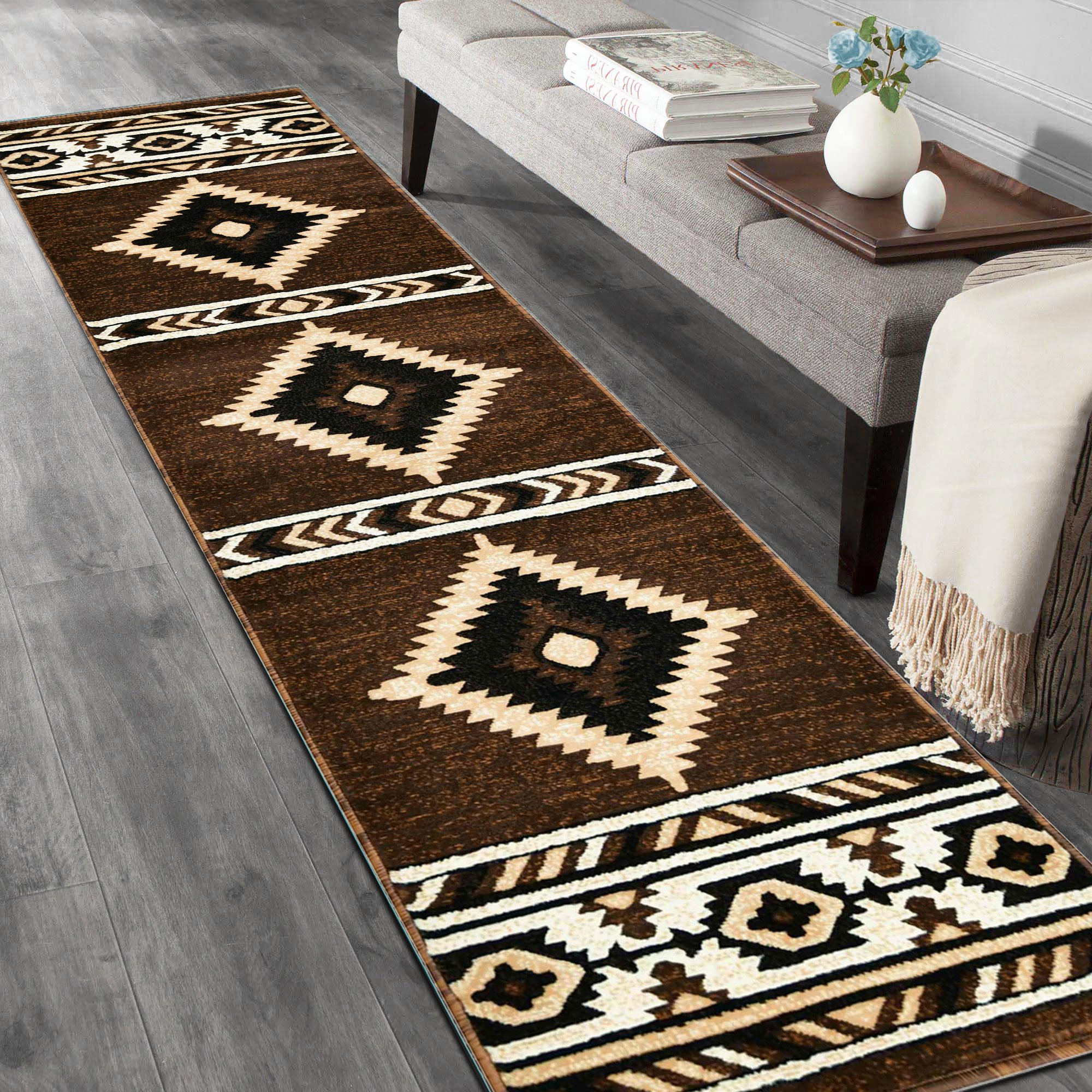 HR Southwestern Rugs for Cabin Tribal Medallion Carpet for Livingroom - Picture 60 of 95