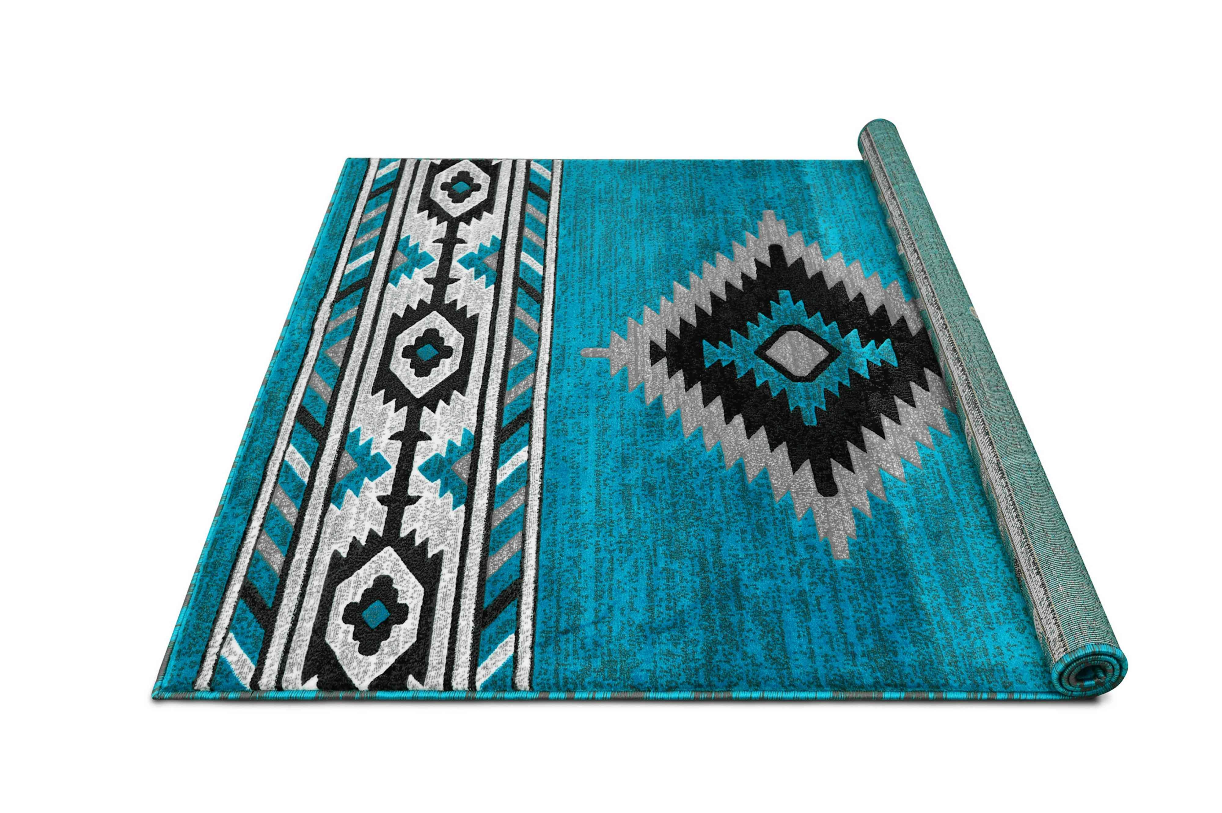 HR Southwestern Rugs for Cabin Tribal Medallion Carpet for Livingroom - Picture 24 of 95