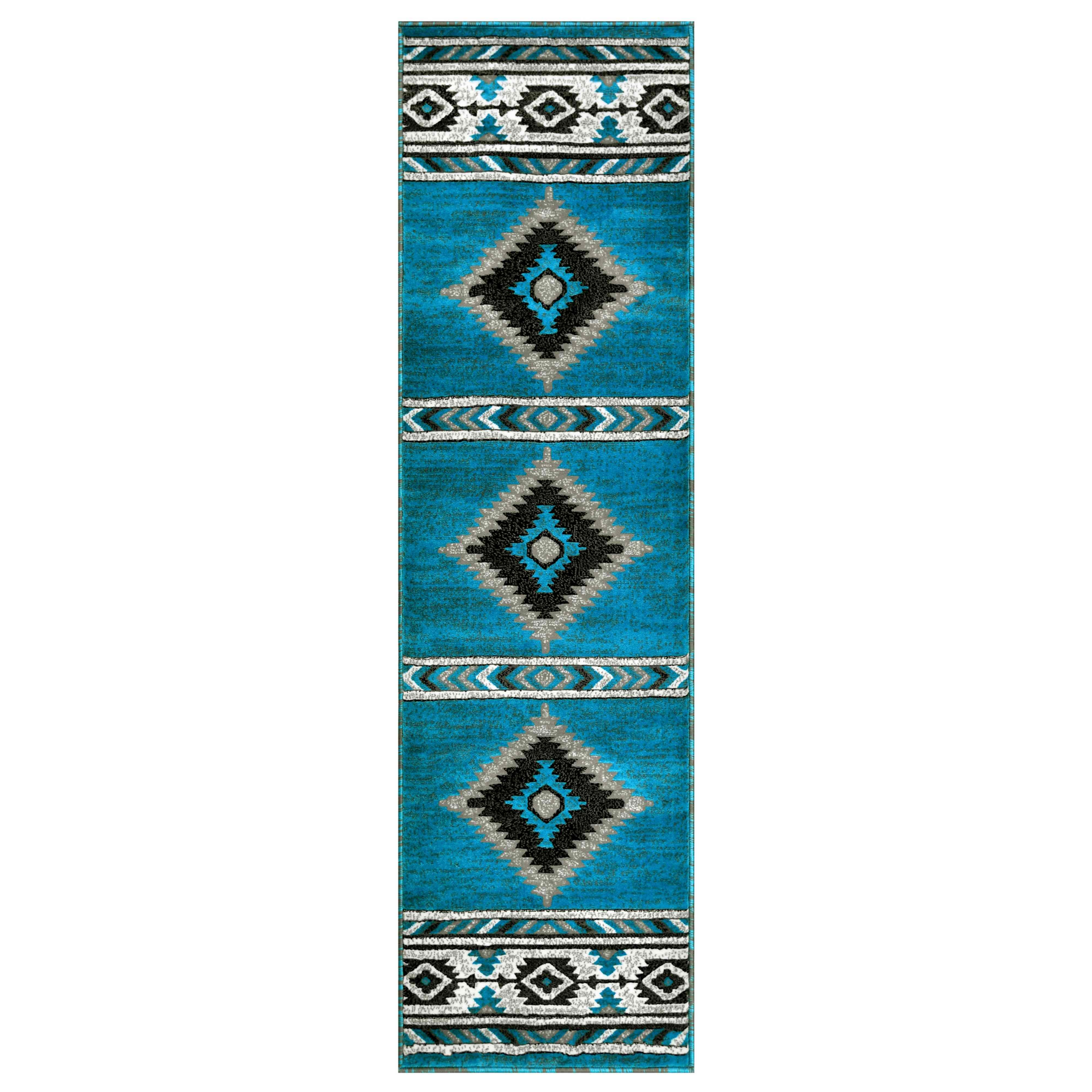 HR Southwestern Rugs for Cabin Tribal Medallion Carpet for Livingroom - Picture 21 of 95