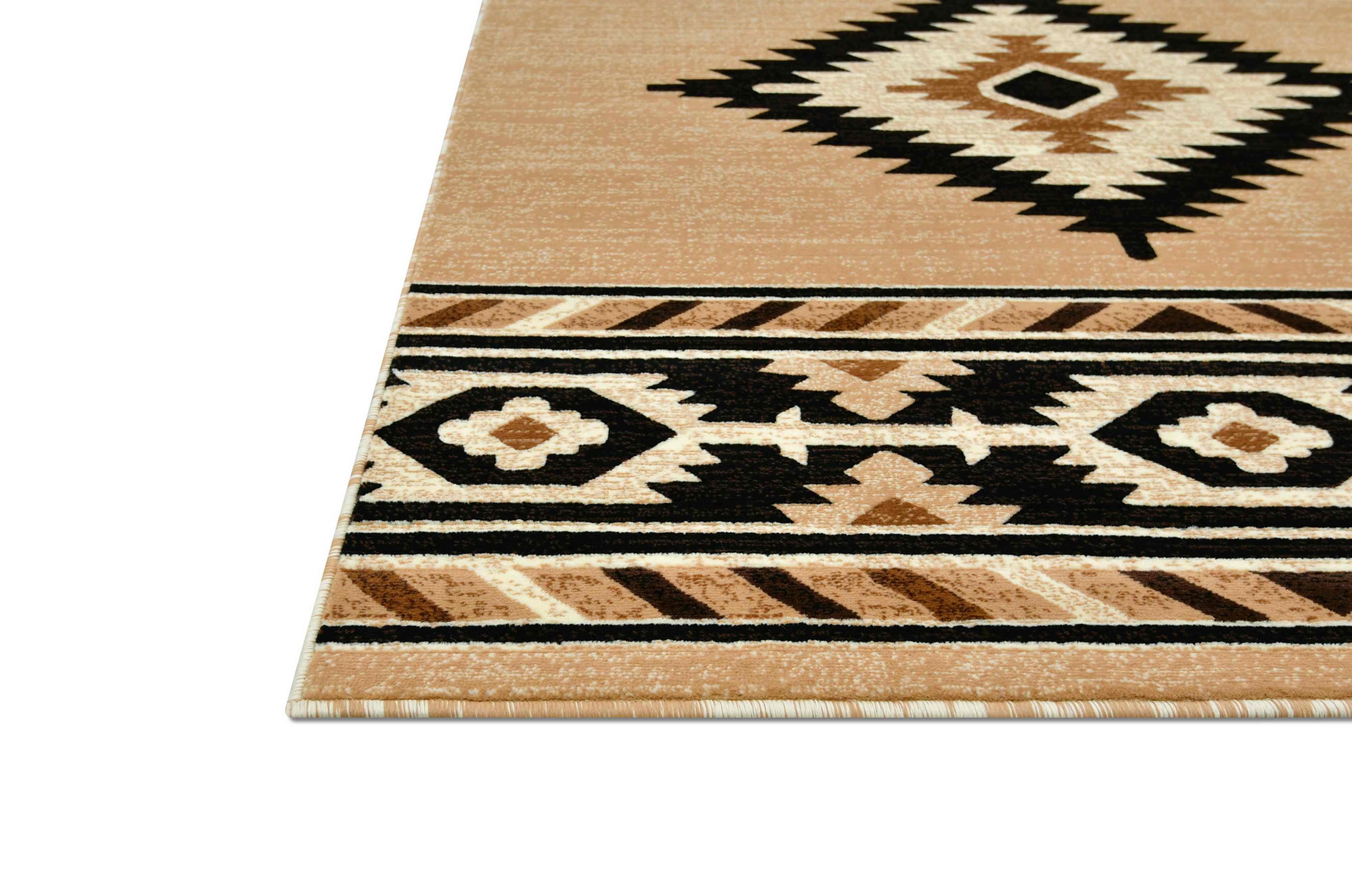 HR Southwestern Rugs for Cabin Tribal Medallion Carpet for Livingroom - Picture 91 of 95