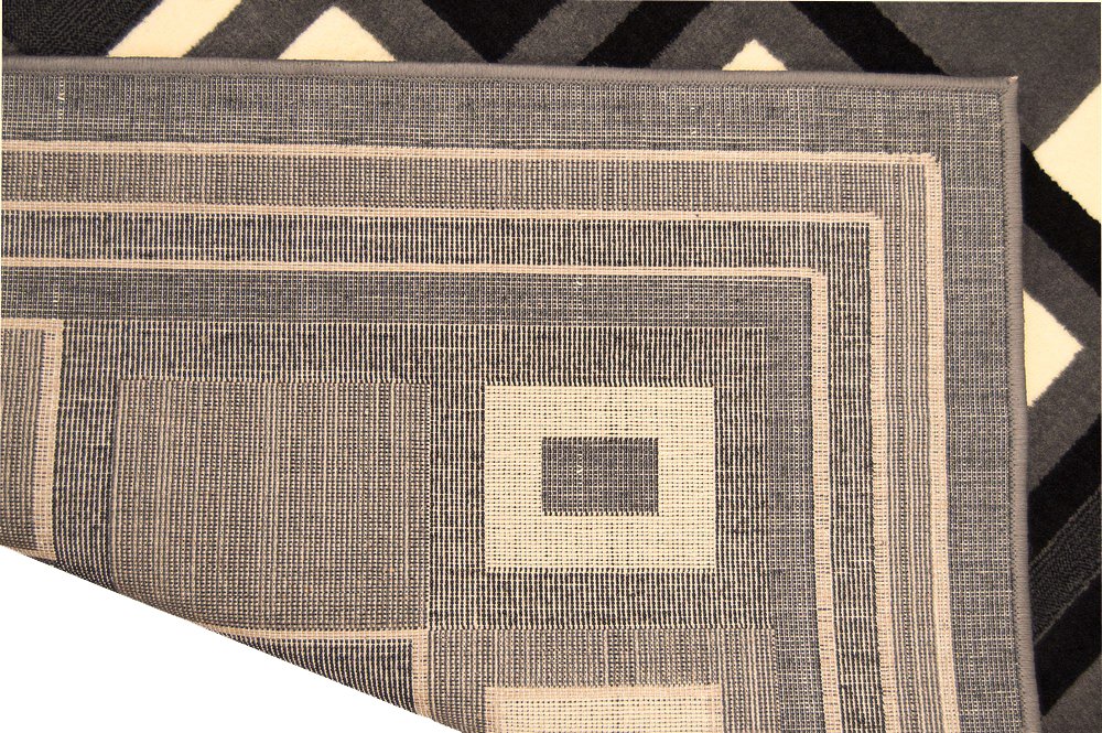 HR-Modern Contemporary Living Room Rugs-Abstract Carpet with Geometric Pattern