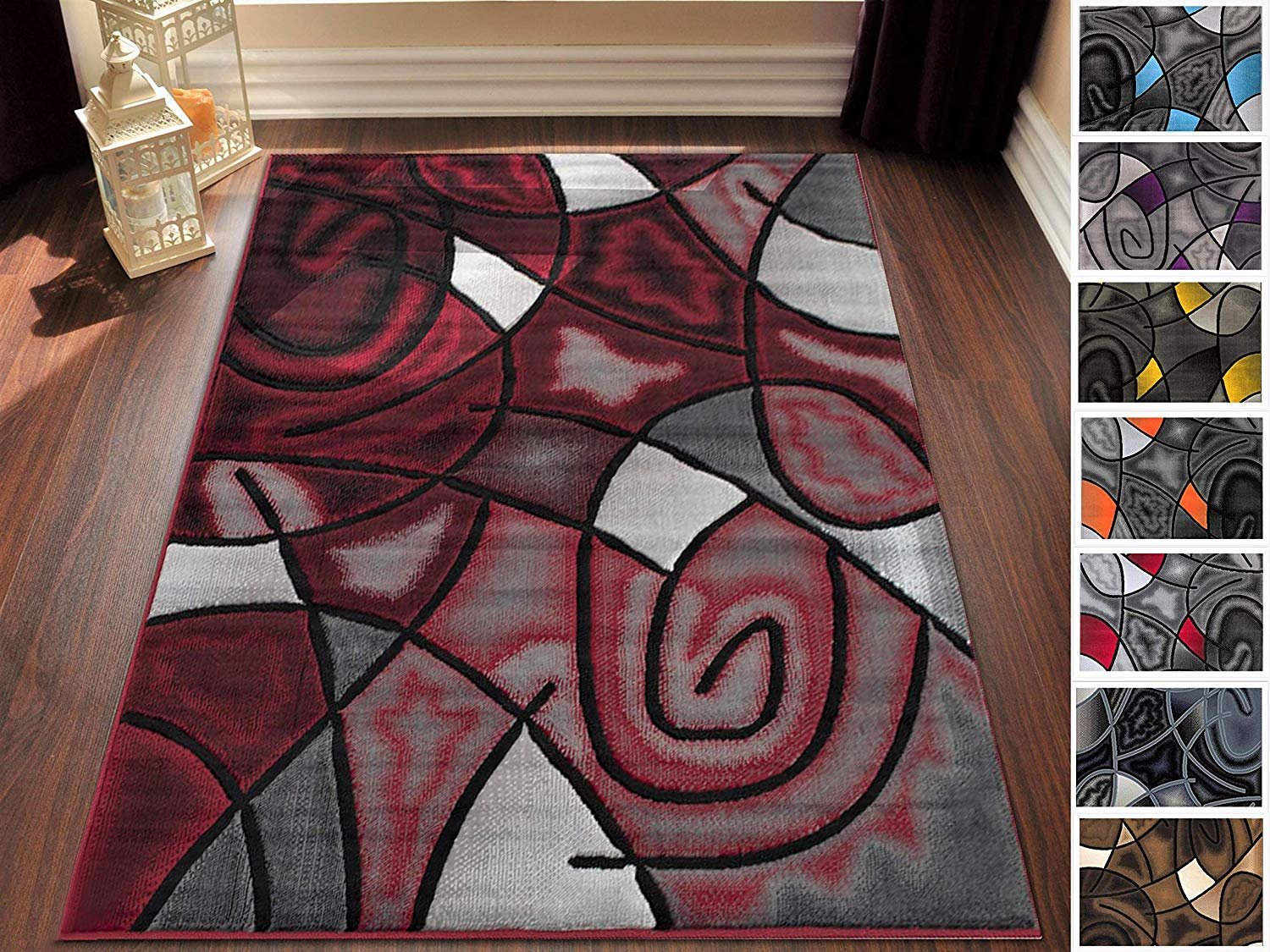 5x7 8x10 2x3 2x7 Area Rug ST30 Contemporary Modern Abstract Size 
