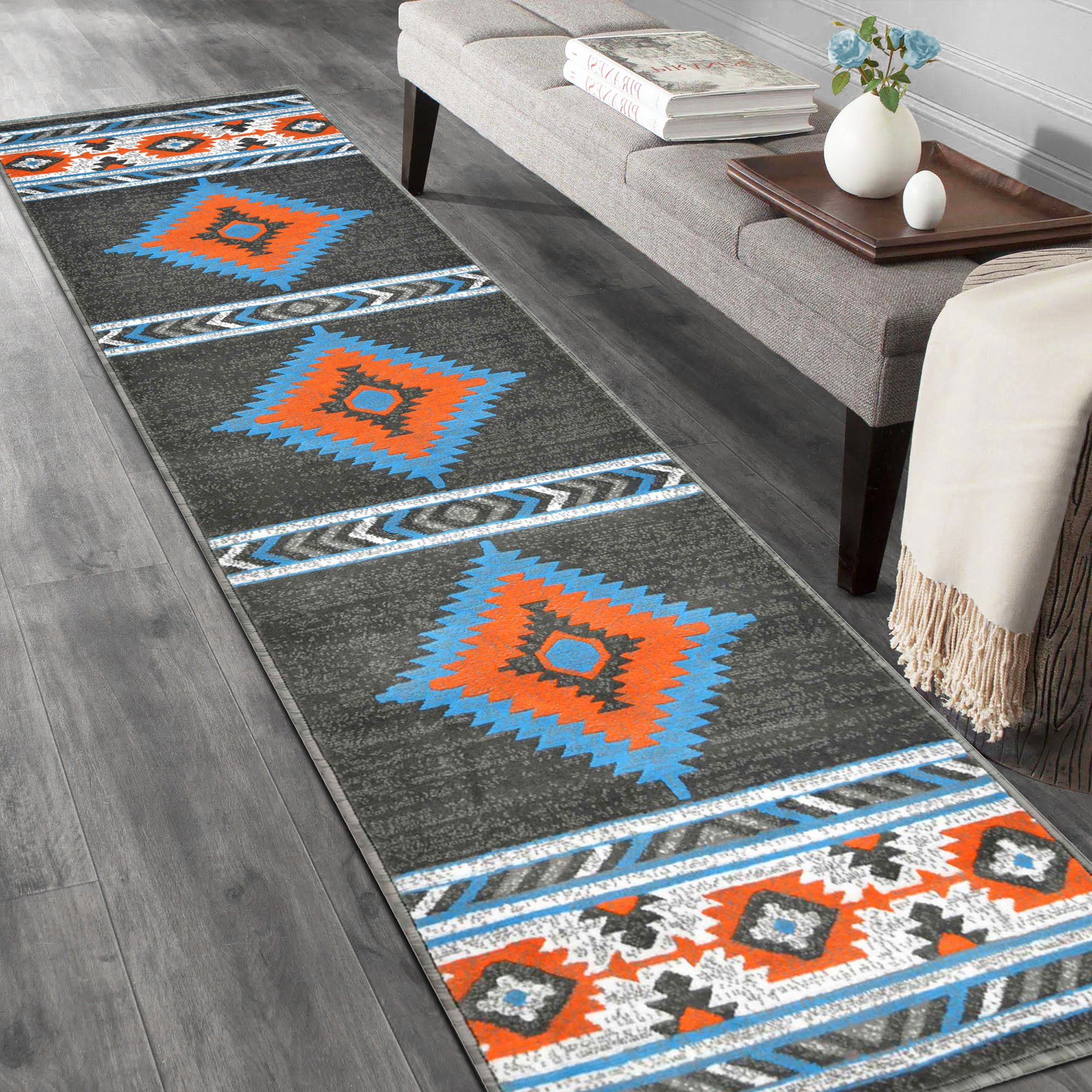 HR Southwestern Rugs for Cabin Tribal Medallion Carpet for Livingroom - Picture 39 of 95