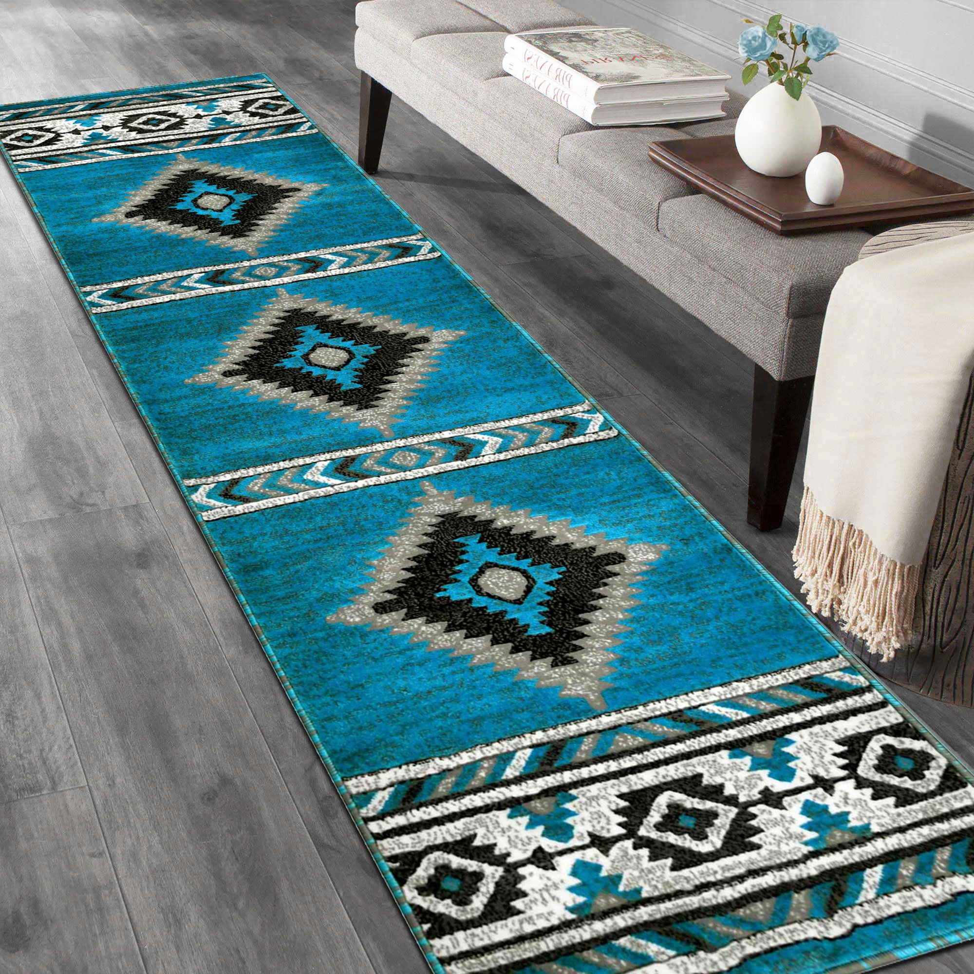 HR Southwestern Rugs for Cabin Tribal Medallion Carpet for Livingroom - Picture 20 of 95