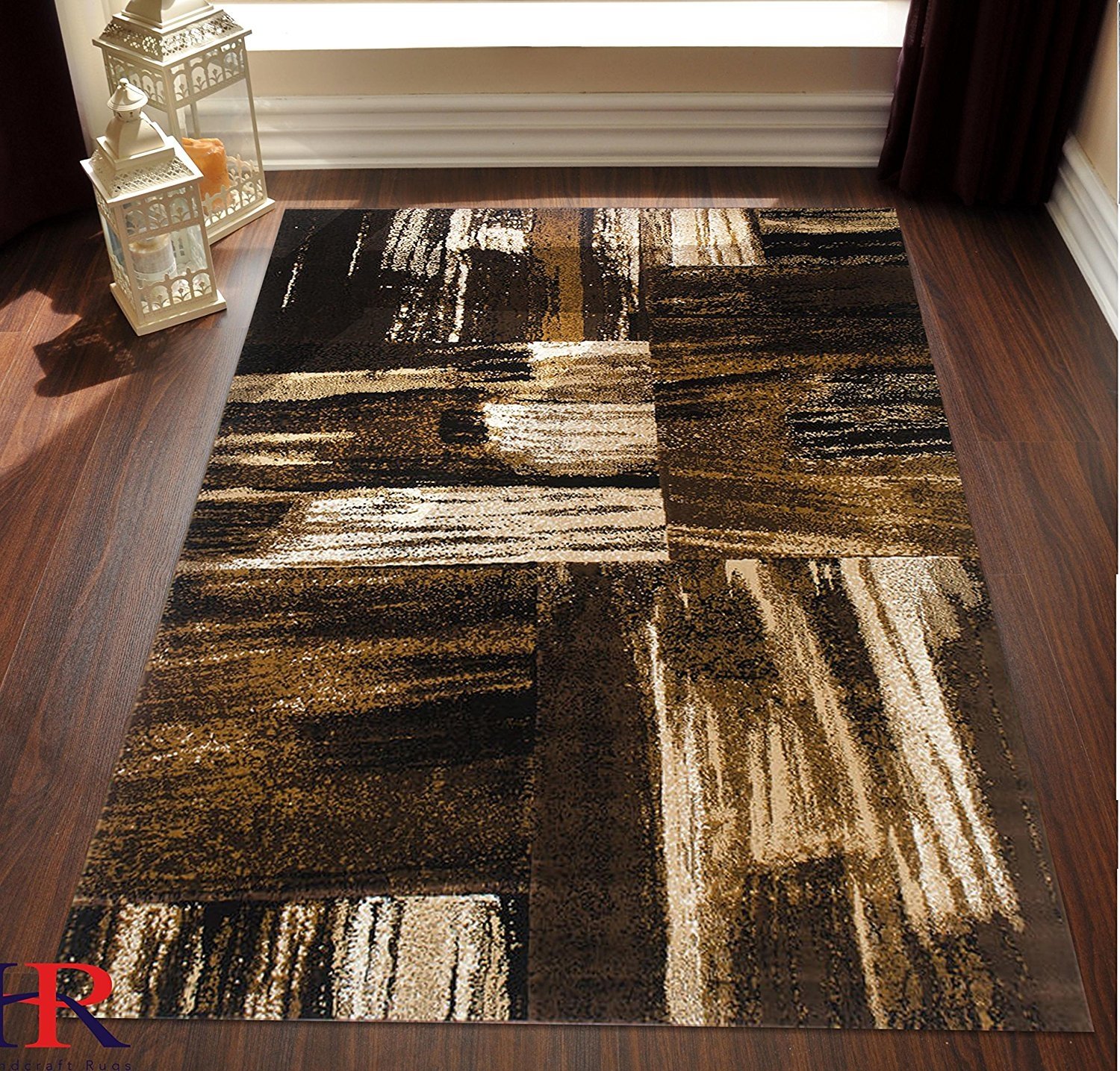 Flooring Rug Abstract Contemporary Modern Design Mixed Brush Area Rugs 8x10 