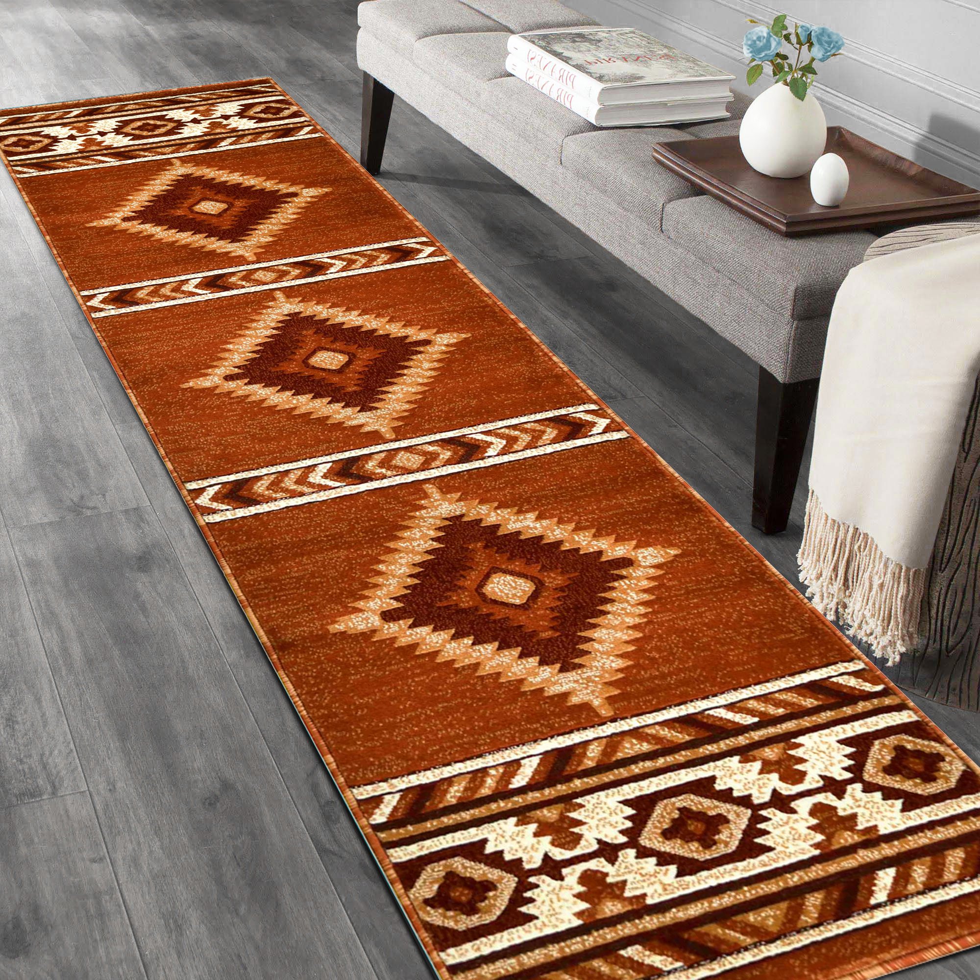 HR Southwestern Rugs for Cabin Tribal Medallion Carpet for Livingroom - Picture 80 of 95