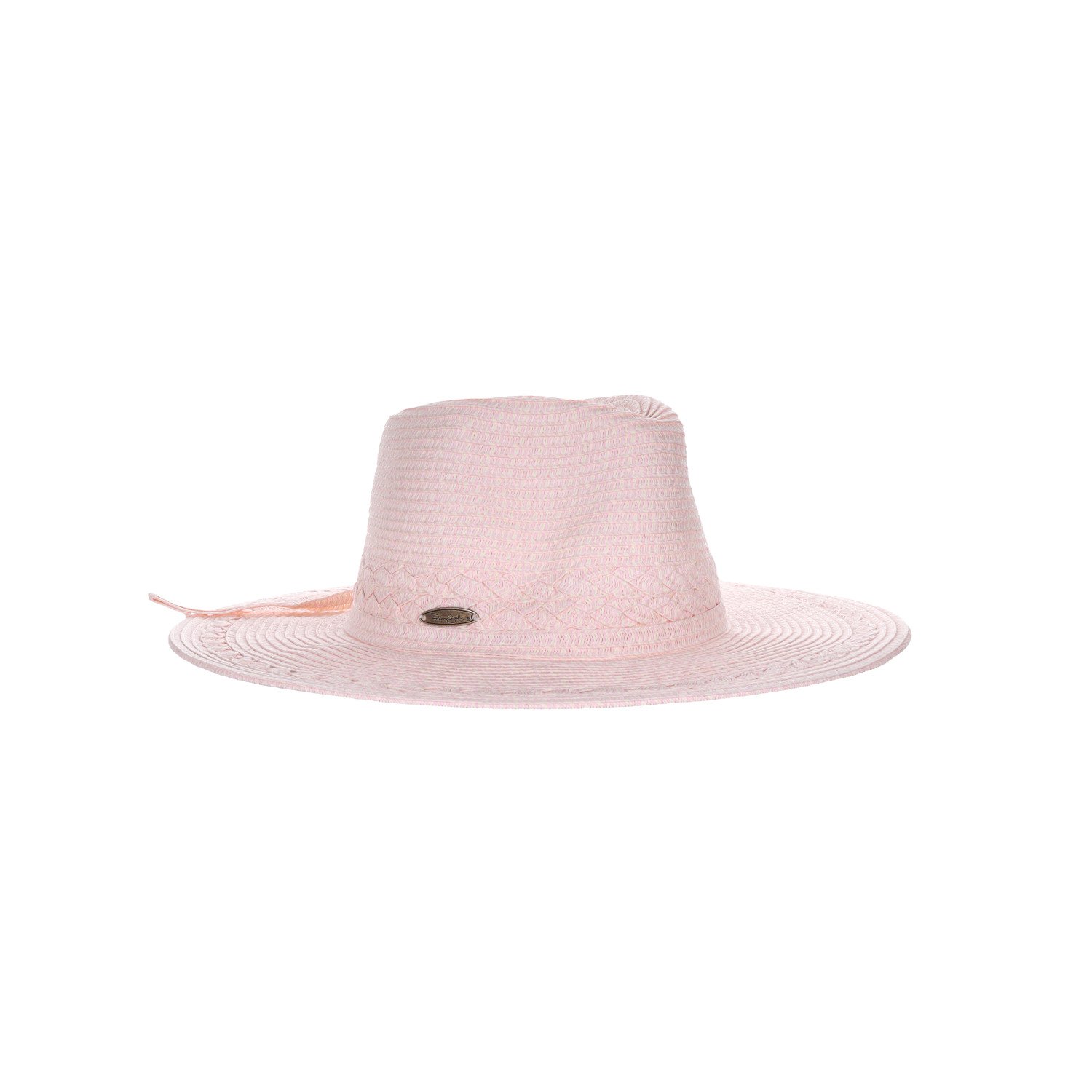 Panama Jack Women's Sun Hat - Paper Braid Straw, 3 1/2" Floppy Brim, UPF 50+ - Picture 4 of 5
