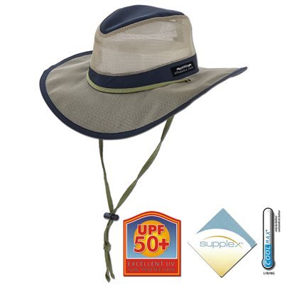 Panama Jack Netz Krone Safari Sonnenhut, 3" Krempe, verstellbare Kinnkordel, UPF (SPF) - Bild 19 von 19