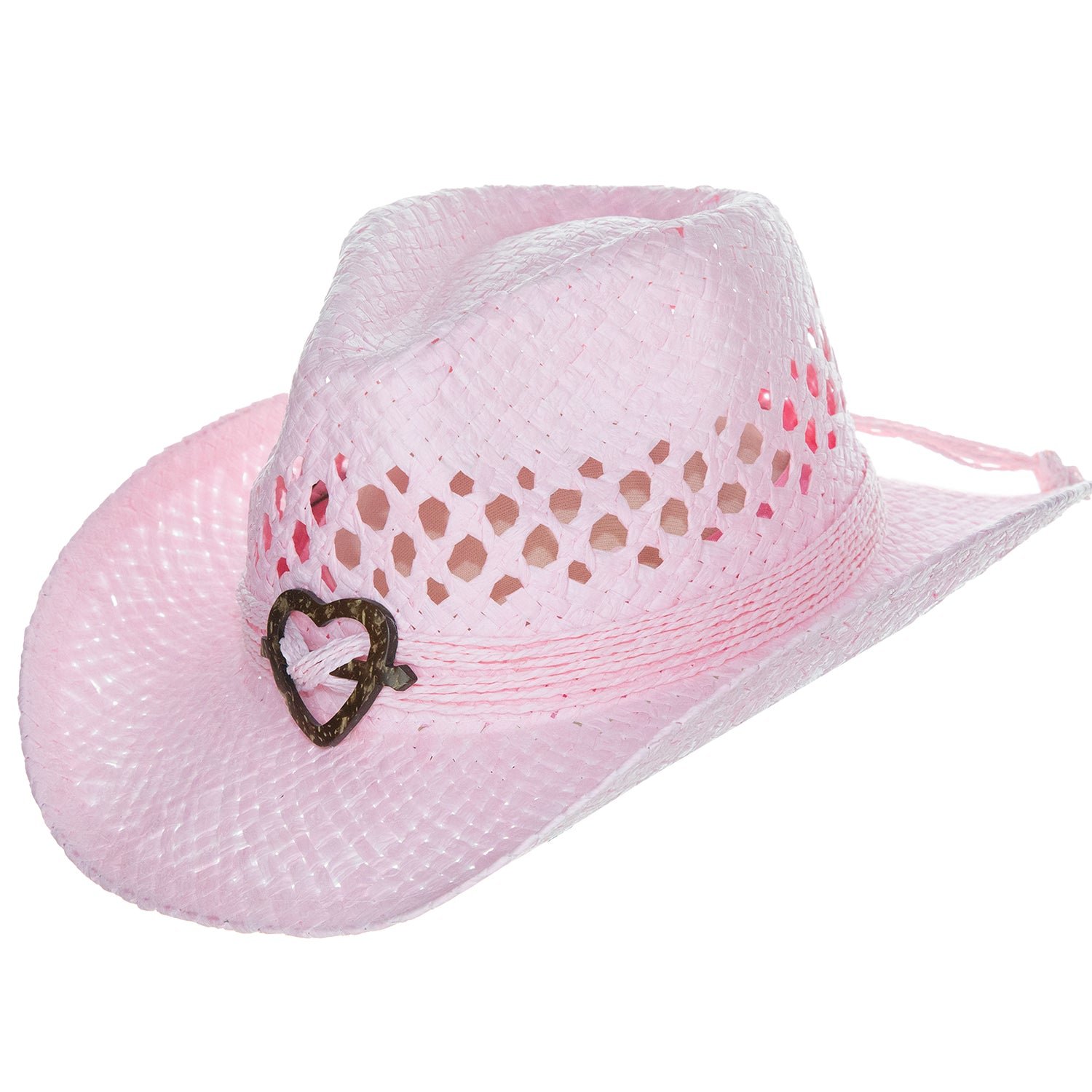 Panama Jack Kids Packable Handwoven Straw Western Sun Hat - Picture 15 of 15