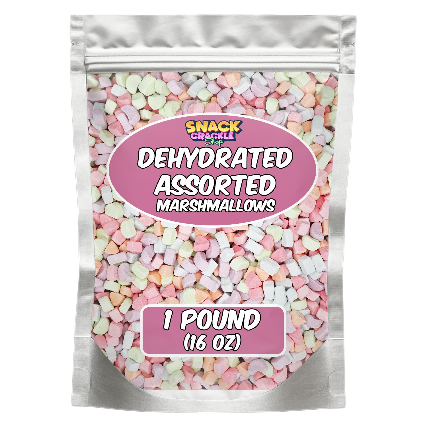 Dehydrated Assorted Marshmallows – Bulk Bag of Colorful Cereal Style Mini... - Picture 7 of 8