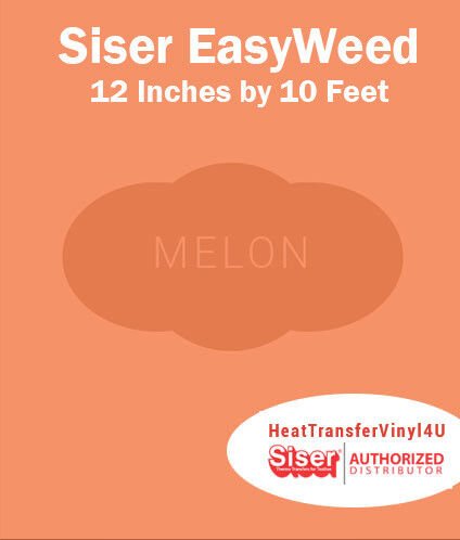 Siser EasyWeed Iron On Heat Transfer Vinyl For Garments 12 Inches by 10 Feet