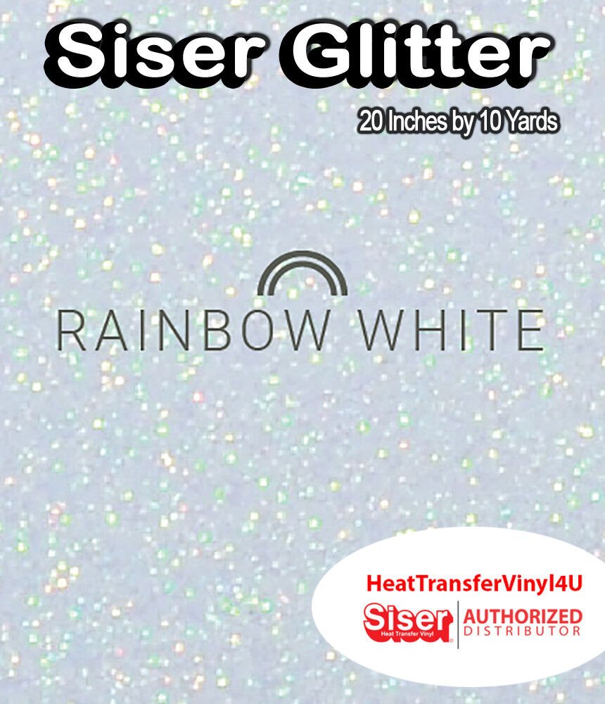 Siser Glitter Iron On Heat Transfer Vinyl For T-Shirts 20" x 10 Yds ( HTV )