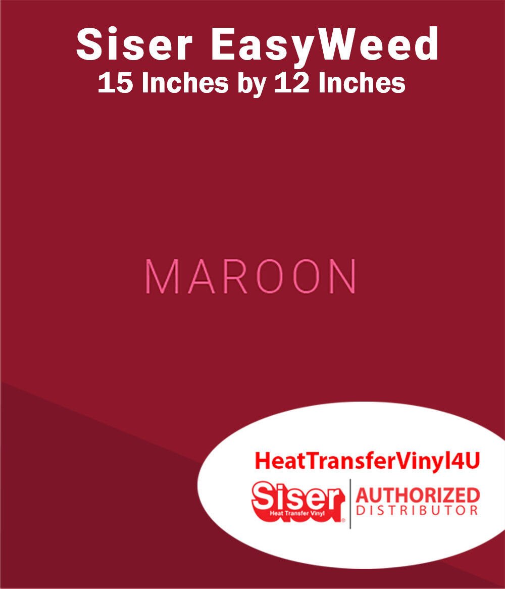 Siser EasyWeed Iron On Heat Transfer Vinyl 15" x 12" SHEET FREE SHIPPING