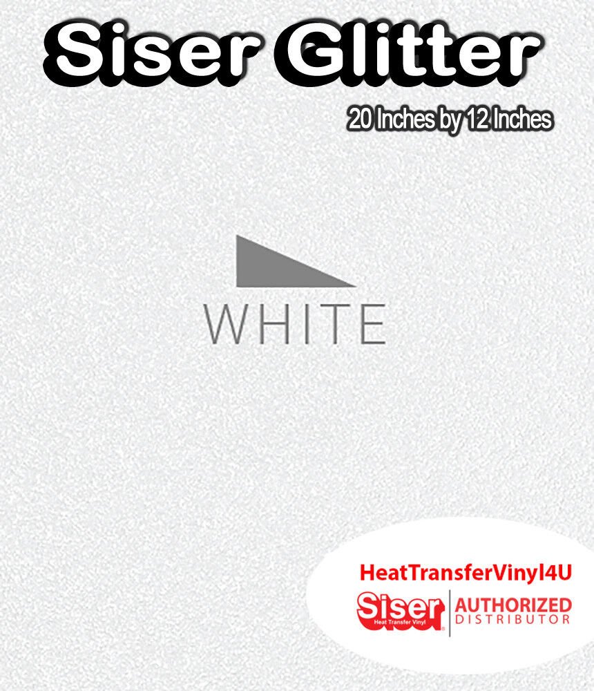 Siser Glitter Iron On Heat Transfer Vinyl 20" x 12" *COMBINED SHIPPING DISCOUNT*