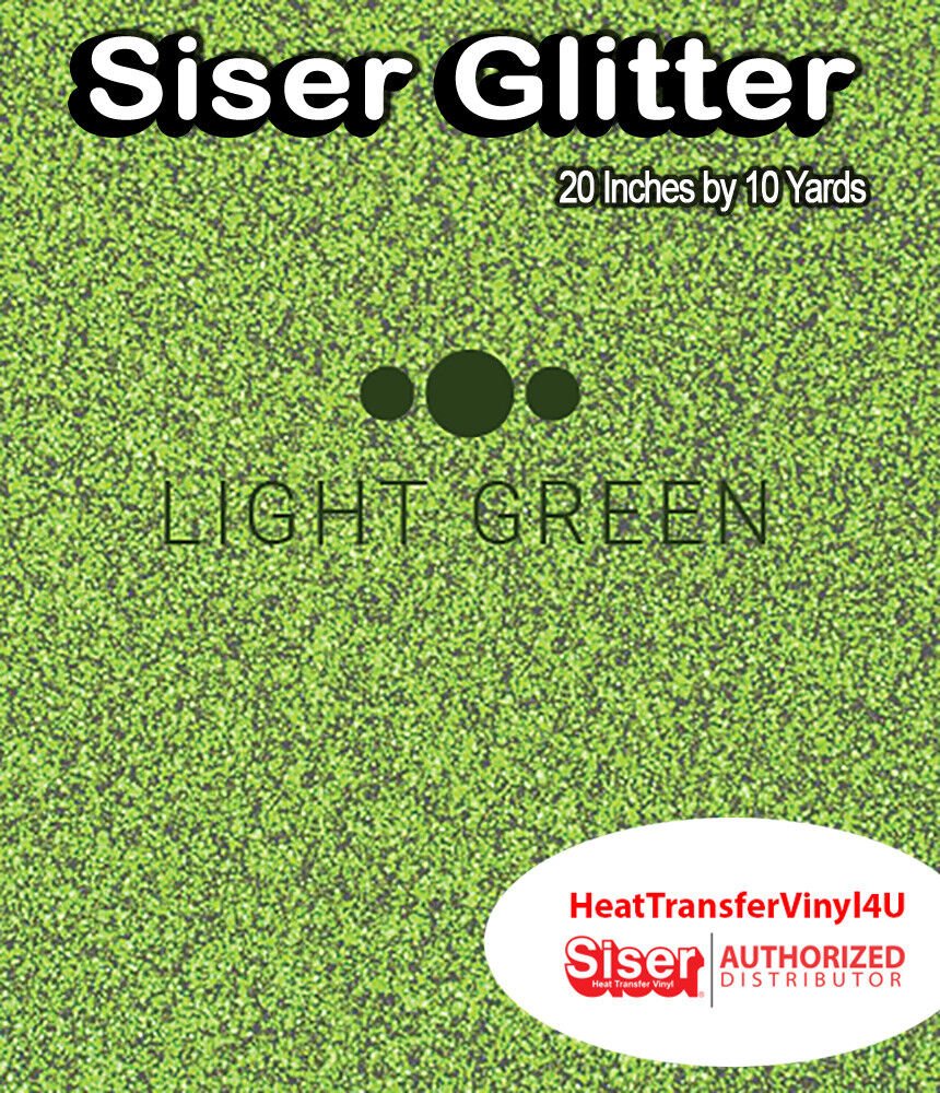 Siser Glitter Iron On Heat Transfer Vinyl For T-Shirts 20" x 10 Yds ( HTV )