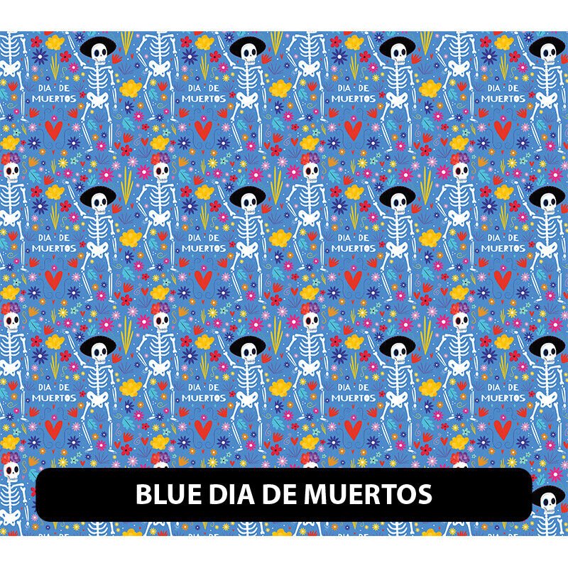 Puffy Pattern Dia de Muertos HTV Iron On 12" High Tack Mask Provided