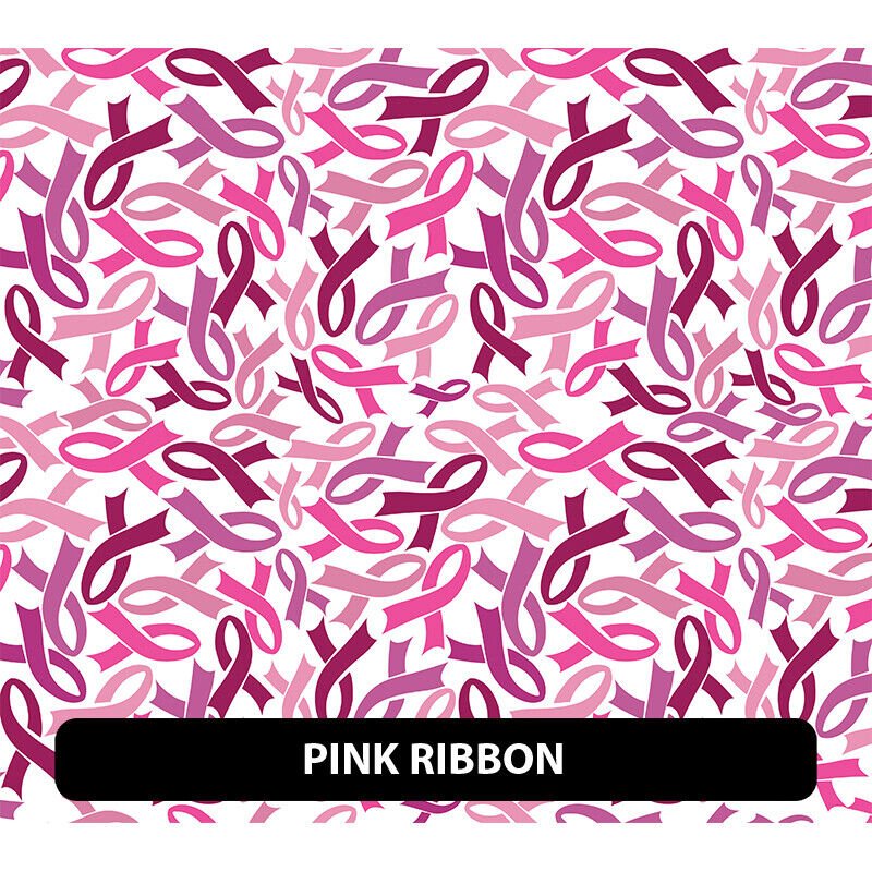 Puff Pattern Breast Cancer Awareness Designs HTV Iron on 12"x12" + Transfer Mask