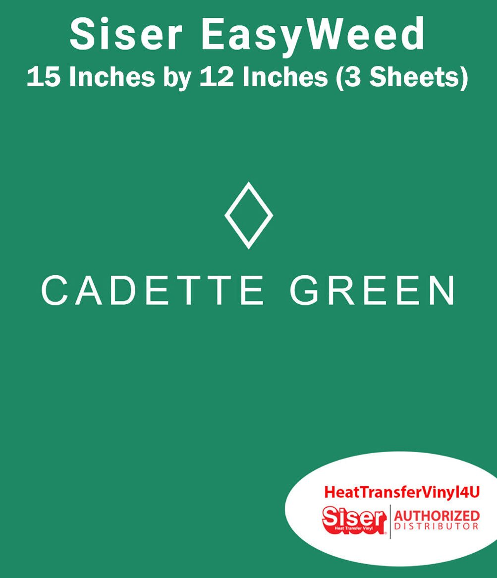 Siser EasyWeed Iron On Heat Transfer Vinyl 15" x 12" (3 Sheets) *Message Colors* - Picture 20 of 80