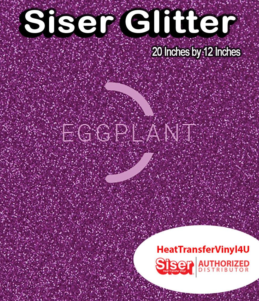 Siser Glitter Iron On Heat Transfer Vinyl 20" x 12" *COMBINED SHIPPING DISCOUNT*