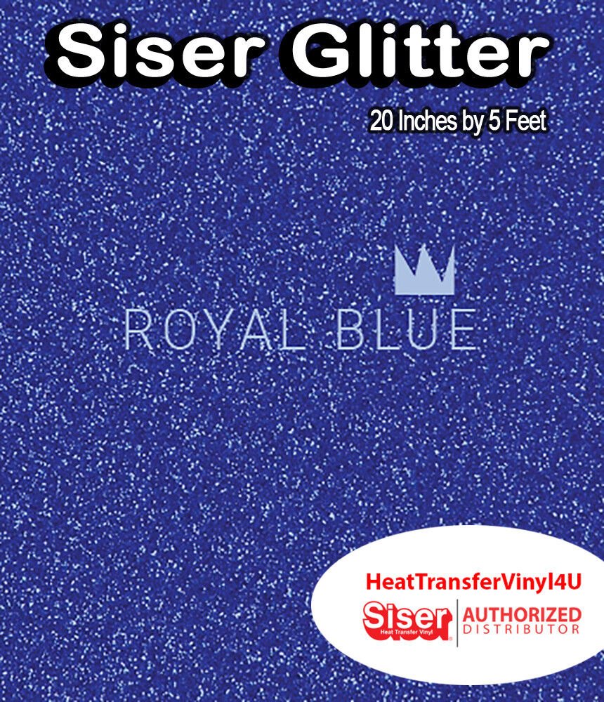 Siser Glitter Iron On Heat Transfer Vinyl 20 Inches by 5 Feet *FREE SHIPPING*