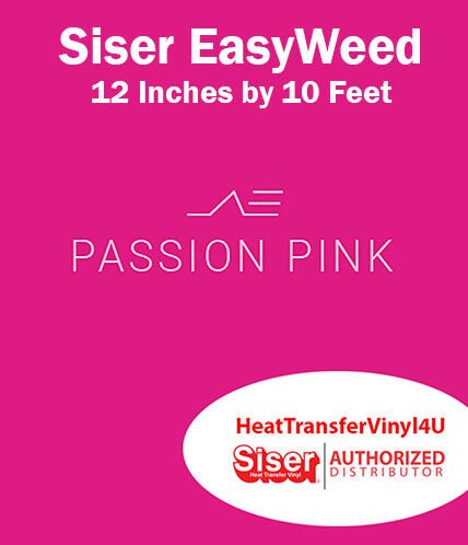 Siser EasyWeed Iron On Heat Transfer Vinyl For Garments 12 Inches by 10 Feet