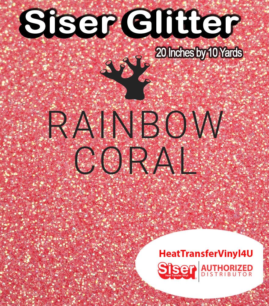 Siser Glitter Iron On Heat Transfer Vinyl For T-Shirts 20" x 10 Yds ( HTV )