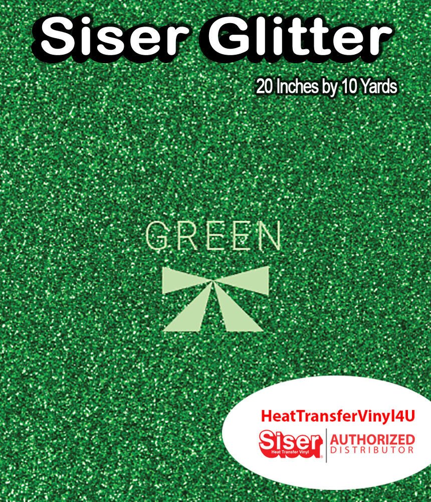 Siser Glitter Iron On Heat Transfer Vinyl For T-Shirts 20" x 10 Yds ( HTV )