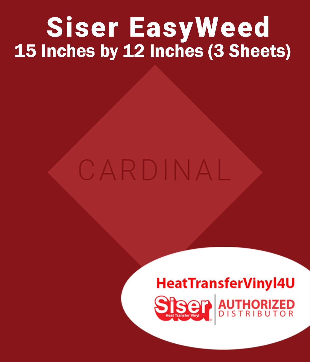Siser EasyWeed Iron On Heat Transfer Vinyl 15" x 12" (3 Sheets) *Message Colors* - Picture 21 of 80