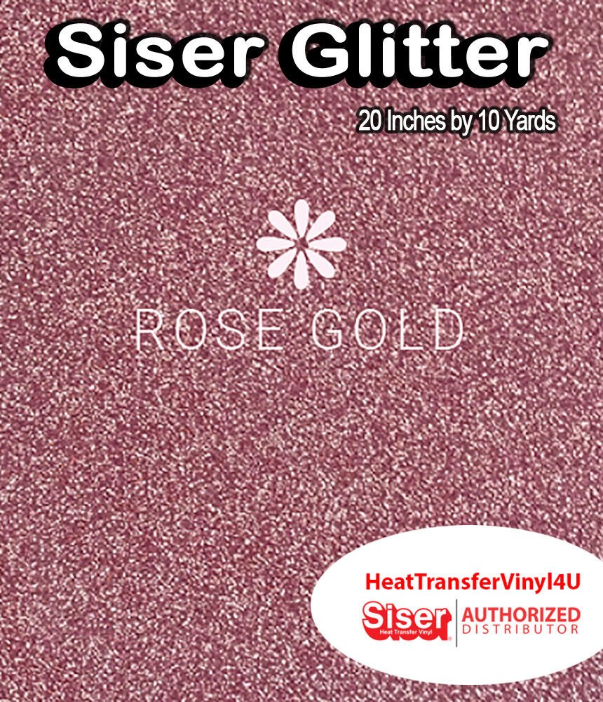 Siser Glitter Iron On Heat Transfer Vinyl For T-Shirts 20" x 10 Yds ( HTV )