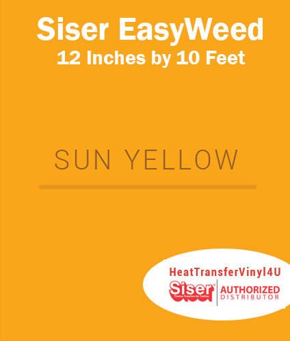 Siser EasyWeed Iron On Heat Transfer Vinyl For Garments 12 Inches by 10 Feet