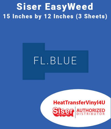 Siser EasyWeed Iron On Heat Transfer Vinyl 15" x 12" (3 Sheets) *Message Colors* - Picture 29 of 80