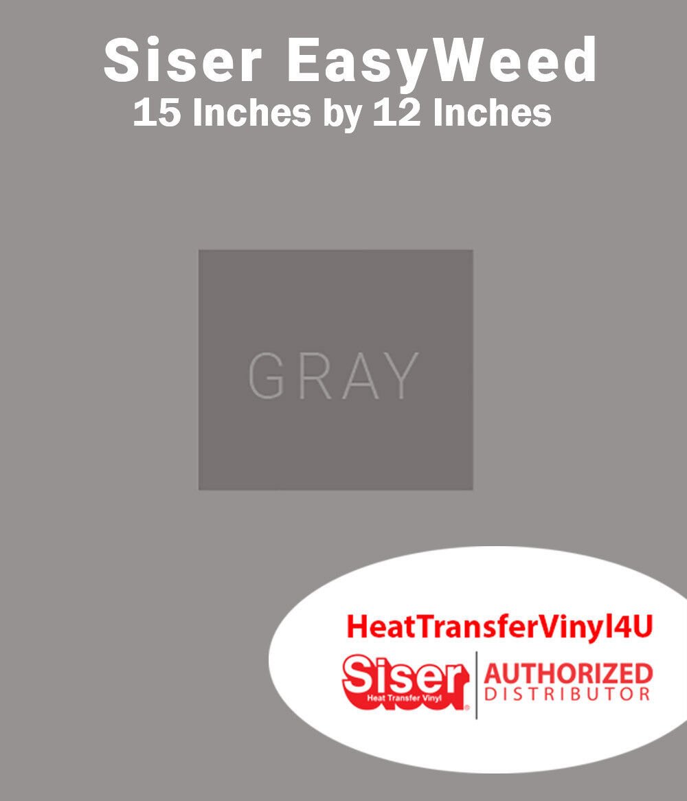 Siser EasyWeed Iron On Heat Transfer Vinyl 15" x 12" SHEET FREE SHIPPING