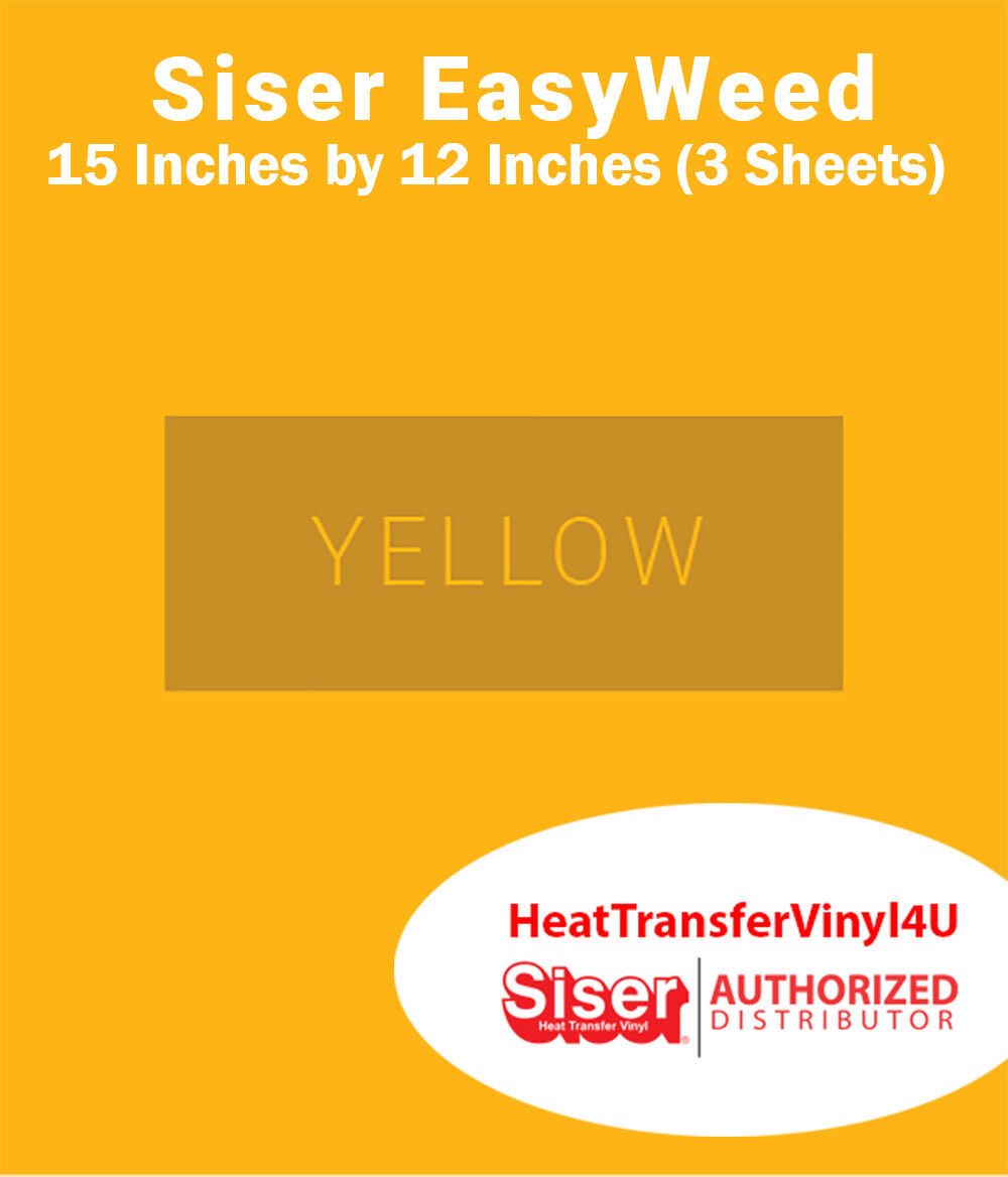Siser EasyWeed Iron On Heat Transfer Vinyl 15" x 12" (3 Sheets) *Message Colors* - Picture 79 of 80