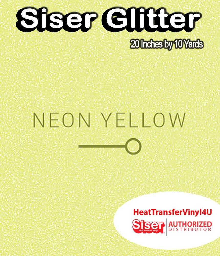 Siser Glitter Iron On Heat Transfer Vinyl For T-Shirts 20" x 10 Yds ( HTV )