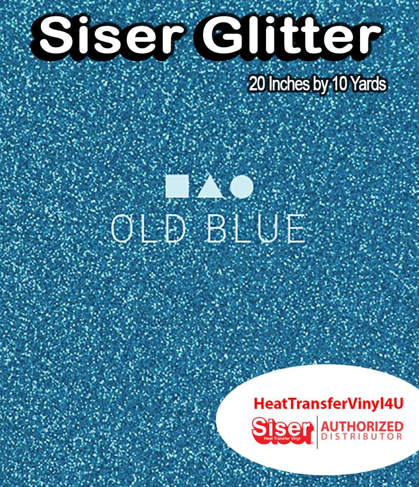 Siser Glitter Iron On Heat Transfer Vinyl For T-Shirts 20" x 10 Yds ( HTV )