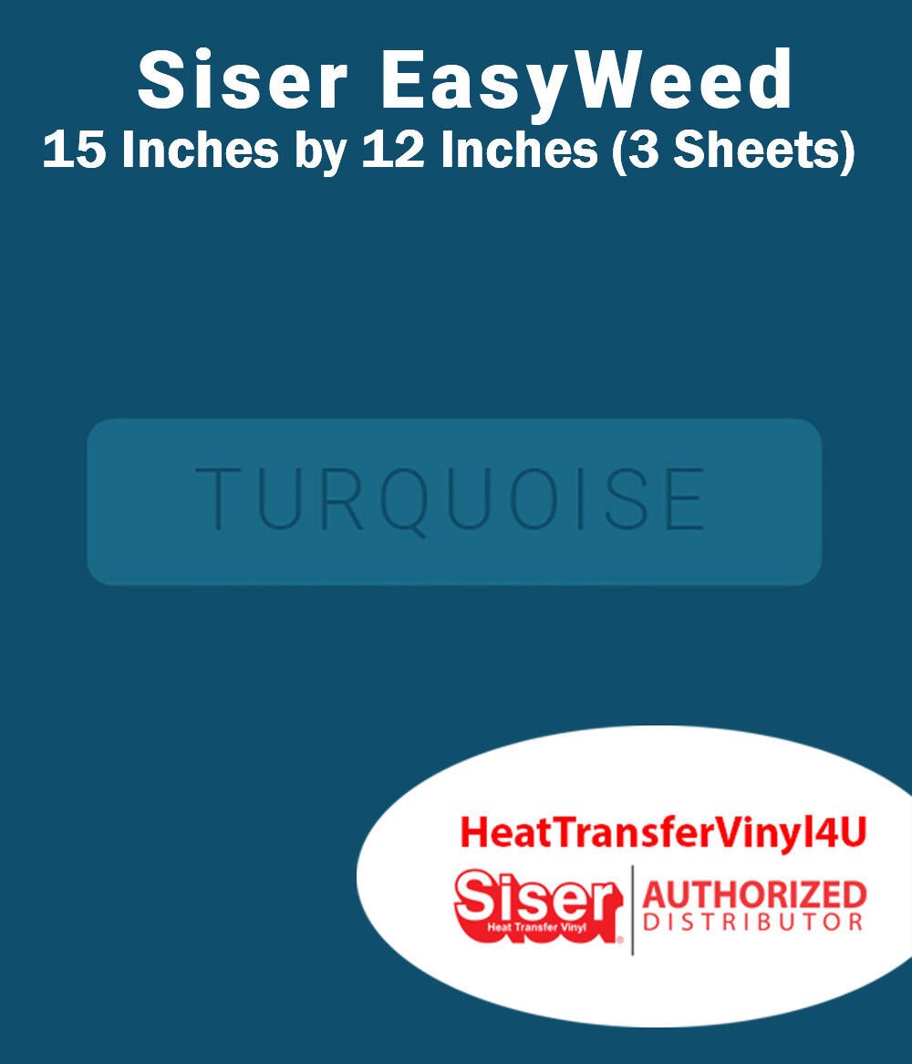 Siser EasyWeed Iron On Heat Transfer Vinyl 15" x 12" (3 Sheets) *Message Colors* - Picture 75 of 80