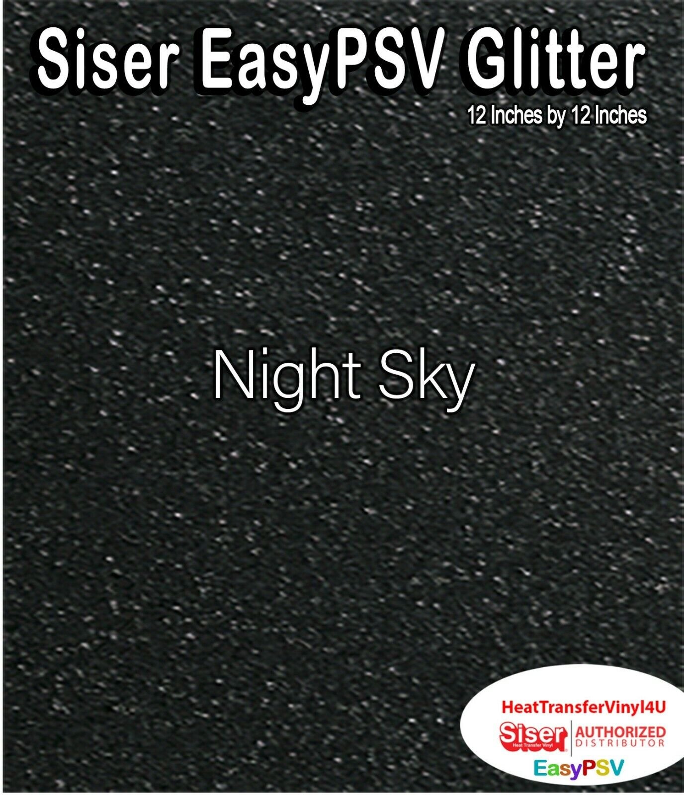 EasyPSV Glitter Adhesive (Sign) Craft Vinyl 12" x 12" *FREE SHIPPING*