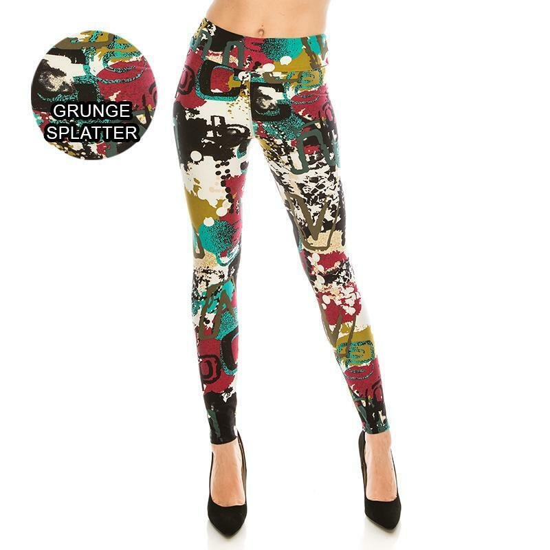 Womens Ultra Soft High Waist Yoga Leggings (Patterned and Solid) *FREE SHIPPING* - Picture 23 of 40