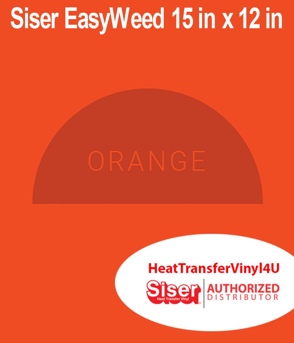 Siser EasyWeed Heat Transfer Vinyl Iron On 15 "x 12" SHEETS Variety Of Colors