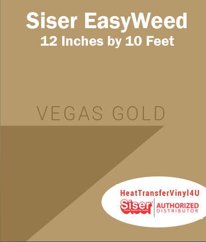 Siser EasyWeed Iron On Heat Transfer Vinyl For Garments 12 Inches by 10 Feet