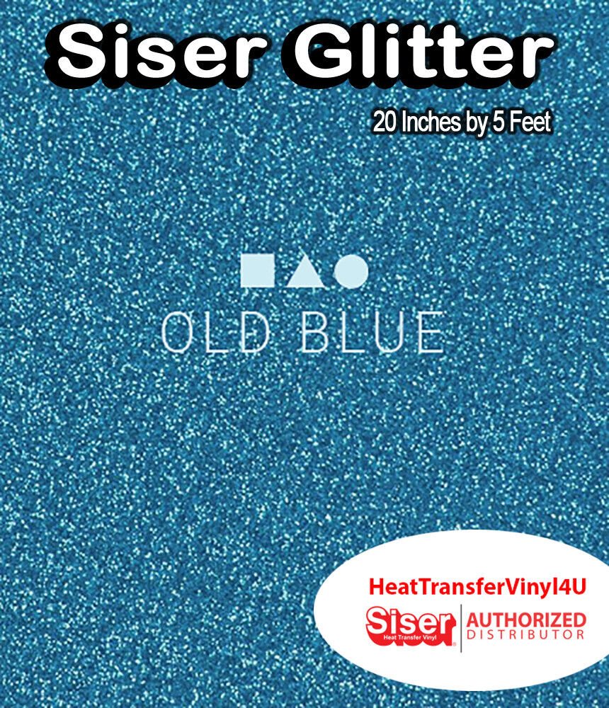 Siser Glitter Iron On Heat Transfer Vinyl 20 Inches by 5 Feet *FREE SHIPPING*