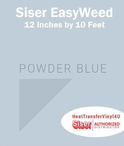 Siser EasyWeed Iron On Heat Transfer Vinyl For Garments 12 Inches by 10 Feet