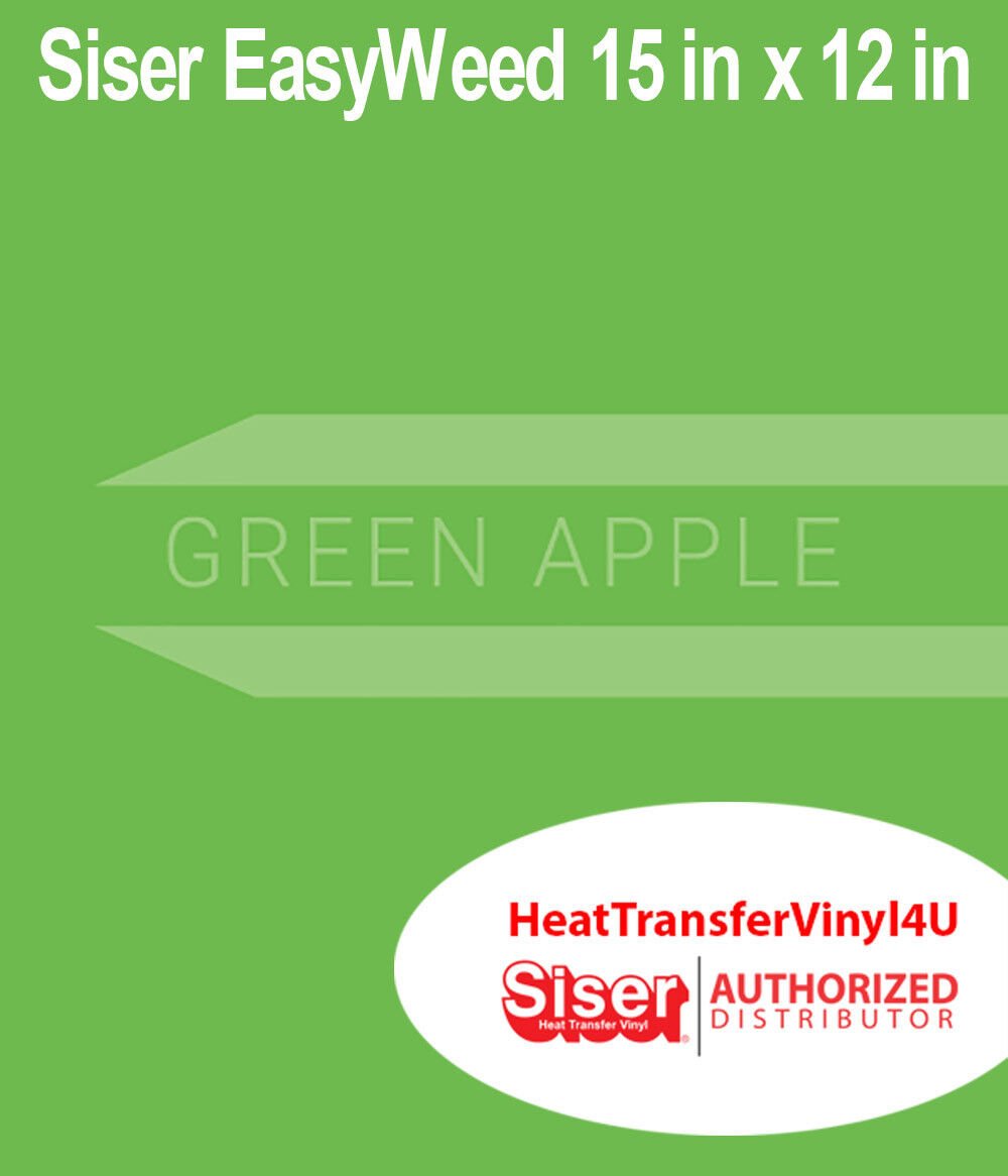 Siser EasyWeed Heat Transfer Vinyl Iron On 15 "x 12" SHEETS Variety Of Colors