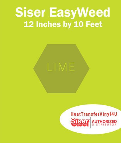 Siser EasyWeed Iron On Heat Transfer Vinyl For Garments 12 Inches by 10 Feet