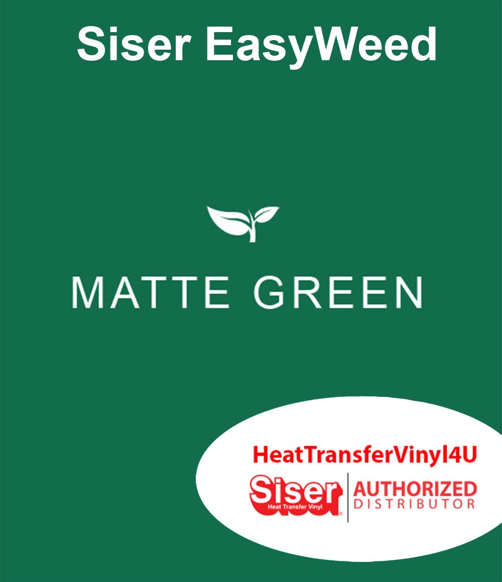 Siser EasyWeed Iron On Heat Transfer Vinyl For T-Shirts 12 Inches by 9 Feet Roll