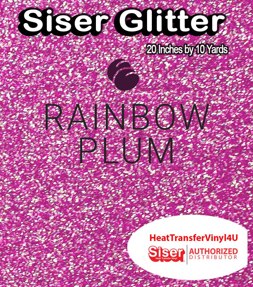 Siser Glitter Iron On Heat Transfer Vinyl For T-Shirts 20" x 10 Yds ( HTV )