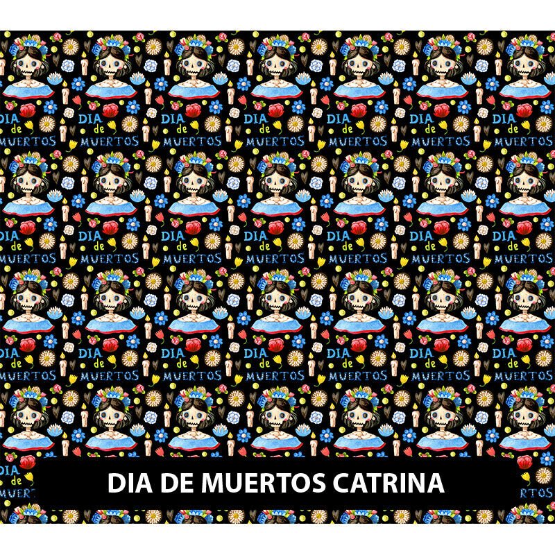 Dia de Muertos/Cinco de Mayo Adhesivo Patrón de Vinilo 13,5" ROLLO *ENVÍO GRATUITO* - Imagen 13 de 23