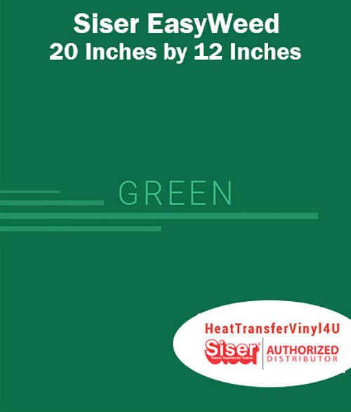 Siser EasyWeed Iron On HTV For T-Shirts 20" x 12" SHEET (NEW COLORS)